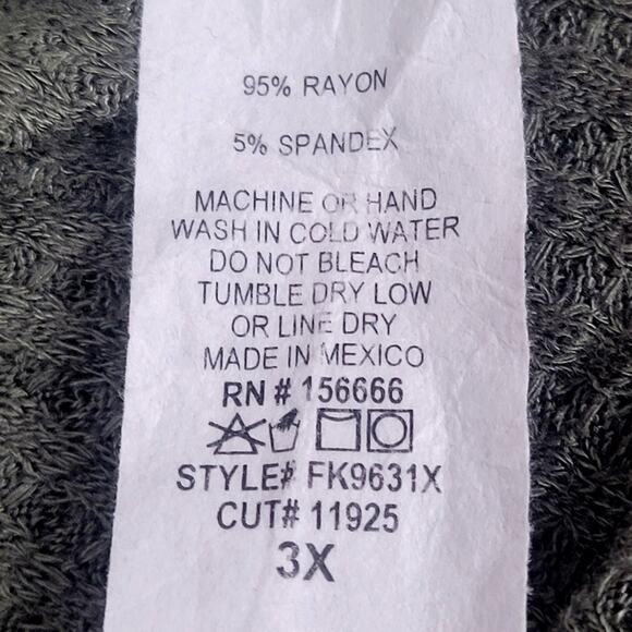 Free Kisses Long Sleeve Button Front Sweater Size 3X - Picture 5 of 6